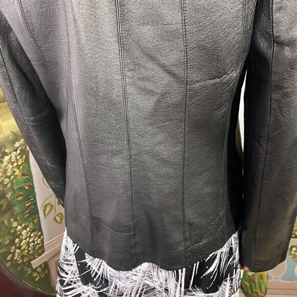 East 5th Black Leather Jacket Small - Picture 9 of 9